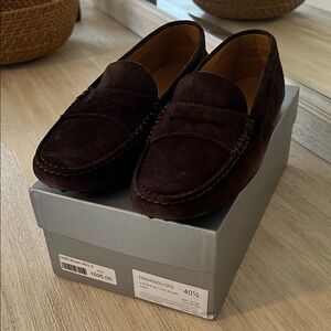 Classic Brown Suede Loafers